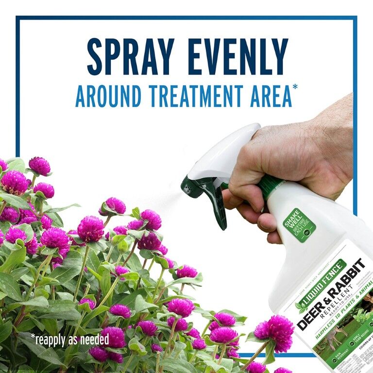 Liquid Fence Deer & Rabbit Repellent Ready-To-Use, 32-Oz