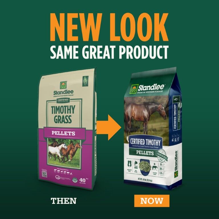 Standlee Premium Western Forage Certified Timothy Grass Hay Pellets, 40-Lb