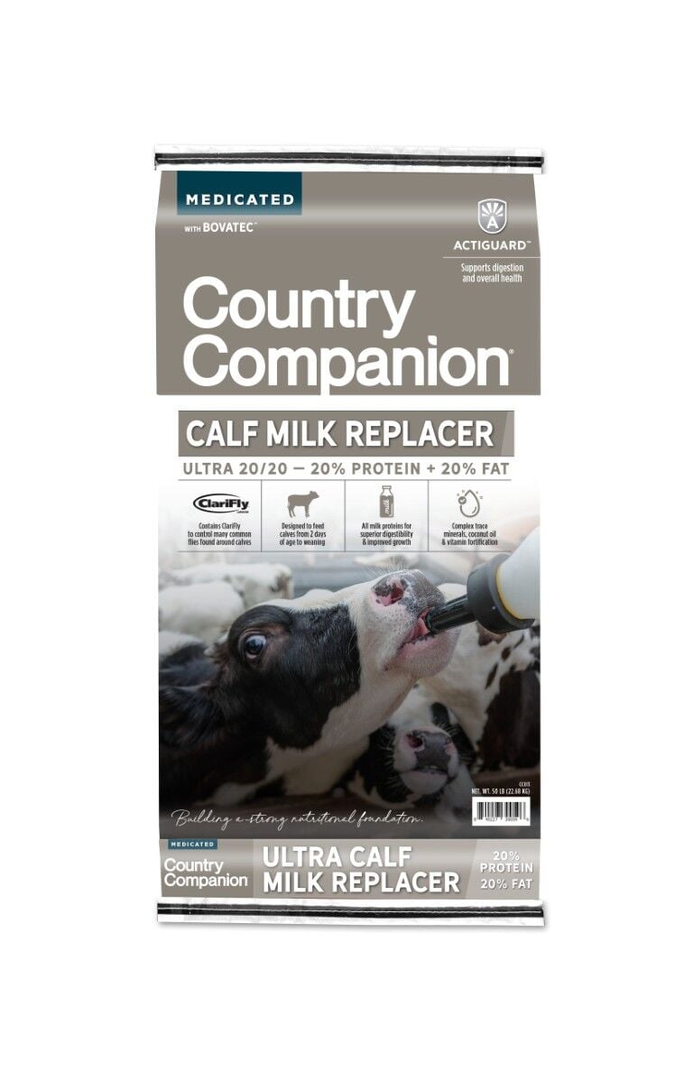 Country Companion Ultra 20/20 Calf Milk Replacer, 50-Lb