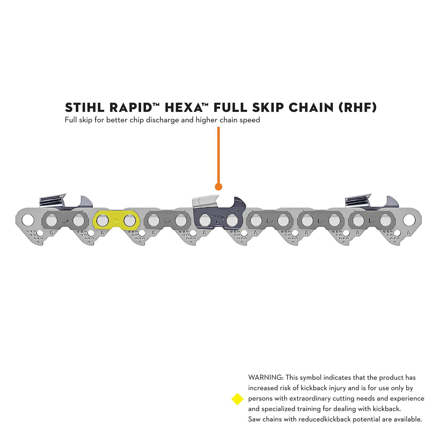 STIHL RAPID HEXA 3/8-In Pitch 0.050-In Gauge 91 Drive Links Saw Chain