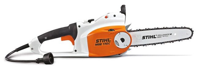 A Durable Corded Electric Chainsaw with Power to Spare