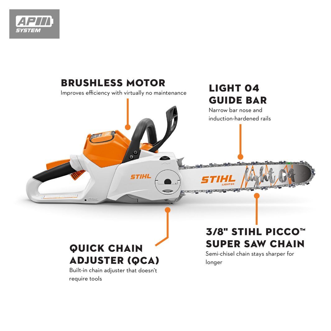 STIHL MSA 200 C-BQ 14-In Electric Cordless Chainsaw