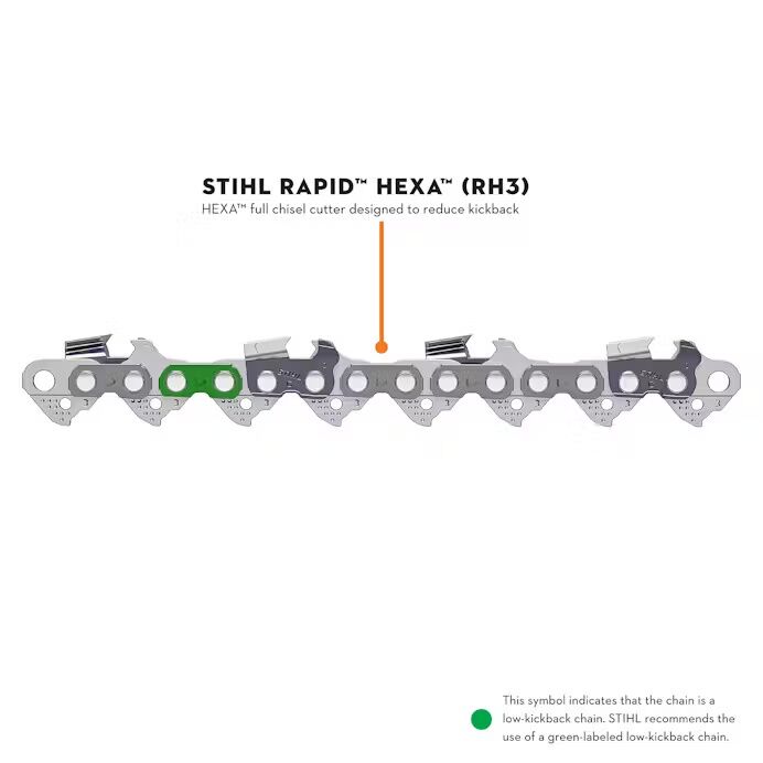 STIHL Rapid Hexa Chain 33 RH3 3/8-In Pitch, .050-In Gauge, 105 Drive Links