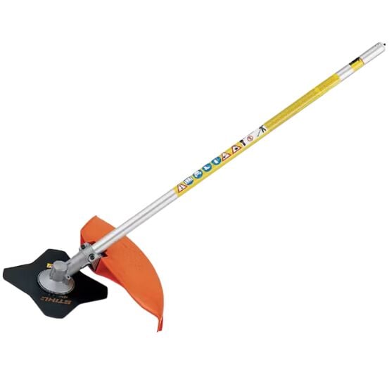 STIHL FS-KM KombiSystem Brushcutter Attachment With Four-Tooth Grass Blade