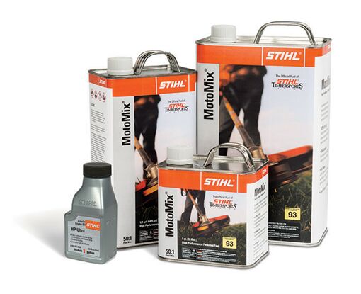 Only from STIHL - this Patented 50:1 Fuel Mixture Combines Non-Ethanol  High-Octane Fuel and Premium STIHL HP Ultra Oil