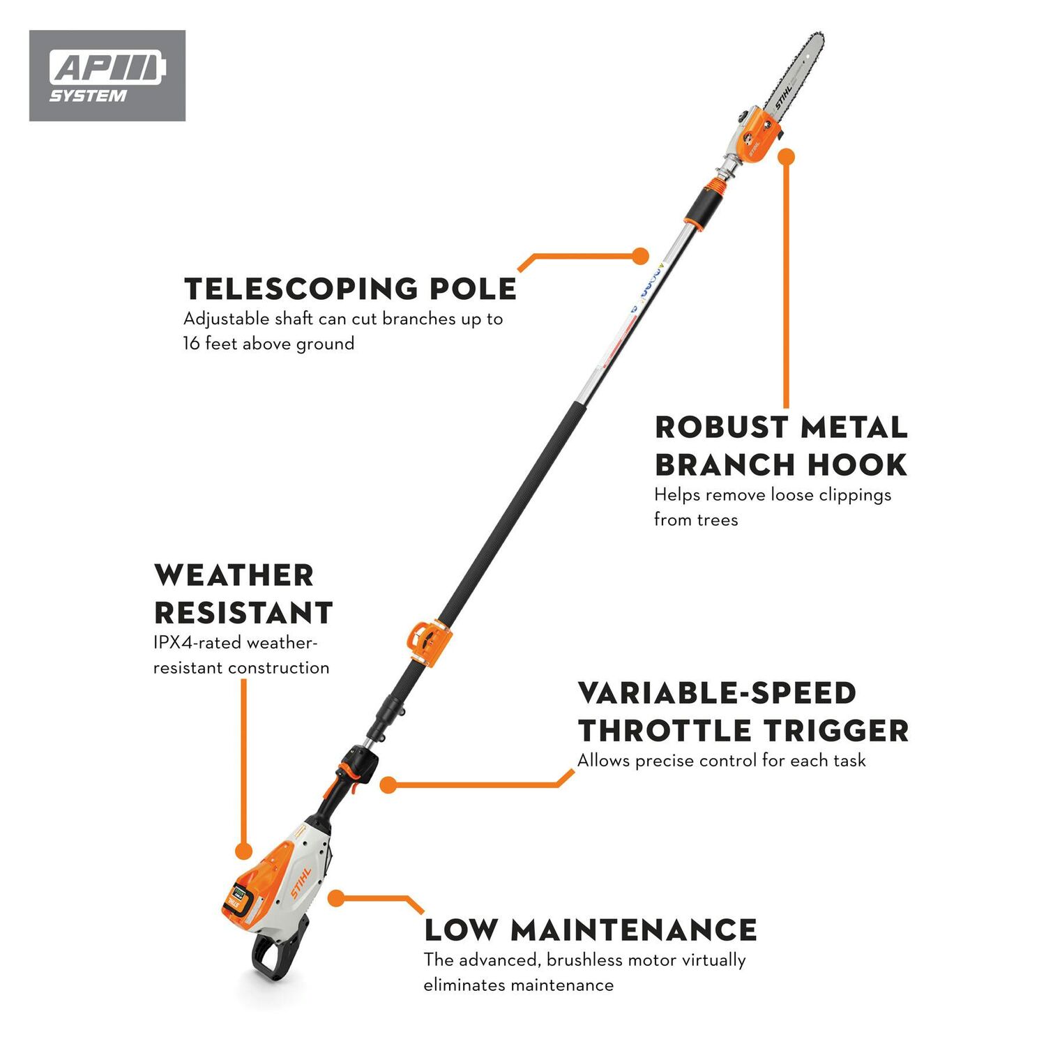 Stihl HTA 135 Pole trimmer