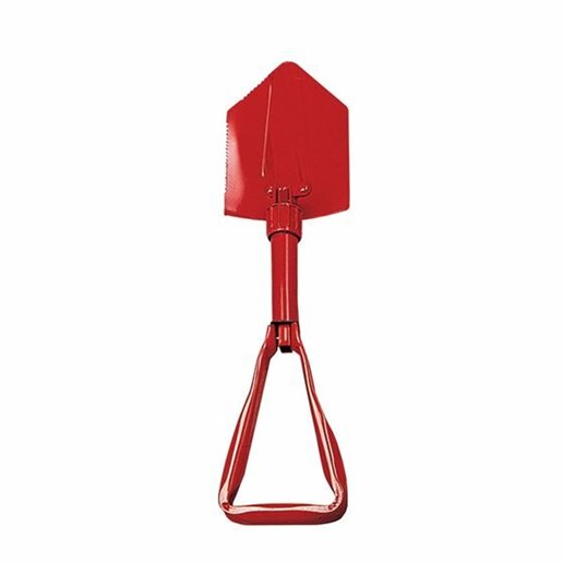 Double Folding Shovel in Red