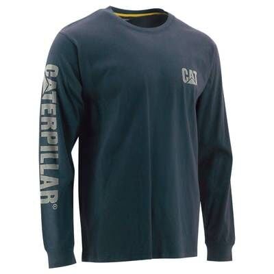 CAT Men's Trademark Banner Long Sleeve T-Shirt
