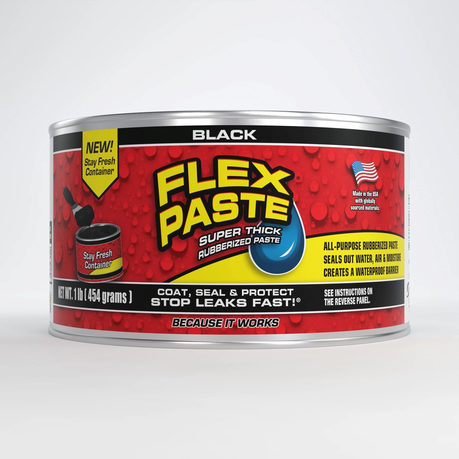 Flex Seal Black Flex Paste, 1-Lb