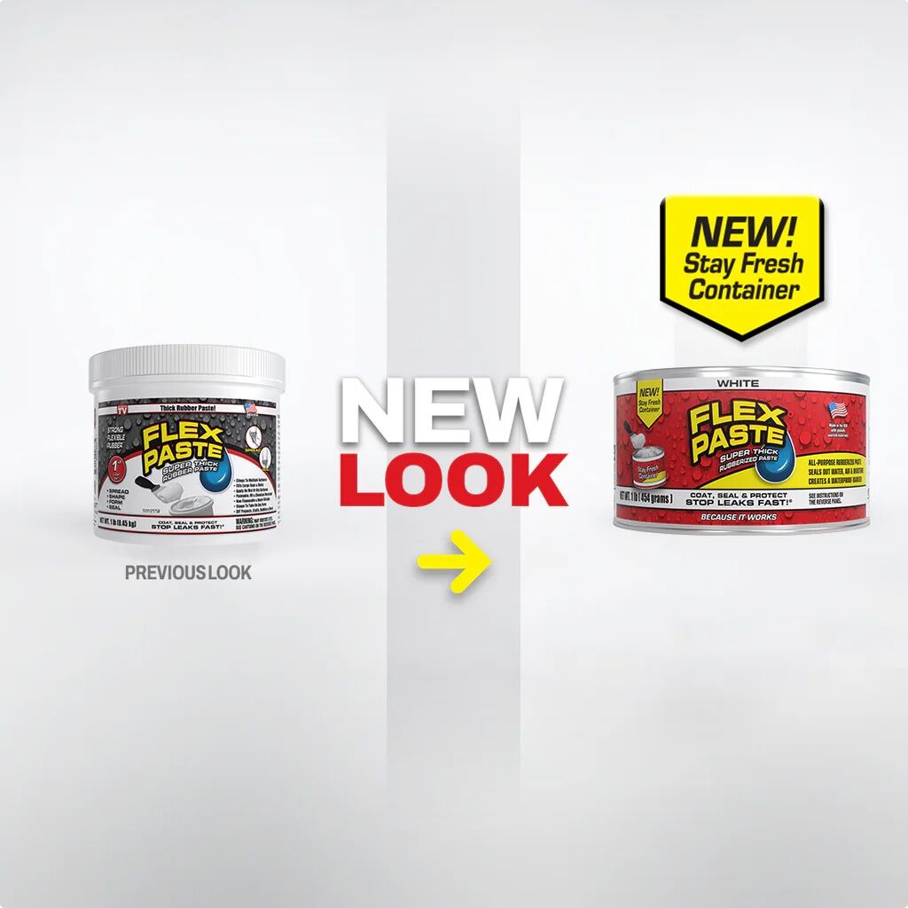Flex Paste White Rubberized Paste, 1-Lb