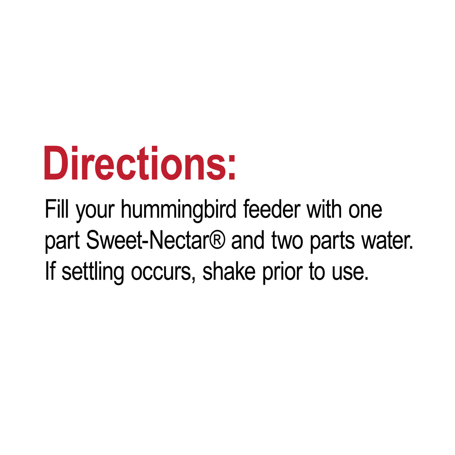 Sweet-Nectar Hummingbird Nectar Concentrate, 1.5-L