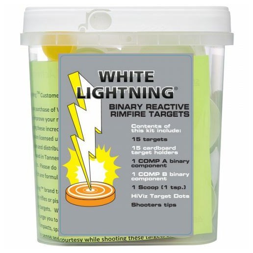White Lightning Rim-Fire Target Single Case