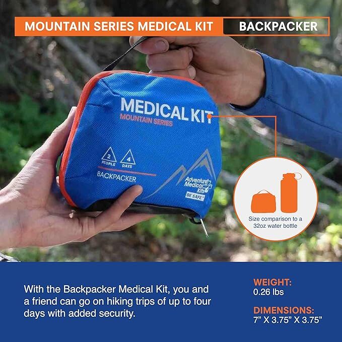 Adventure Medical Kits Backpacker Medical Kit, 96-Pc