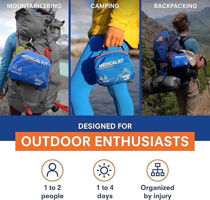Adventure Medical Kits Backpacker Medical Kit, 96-Pc