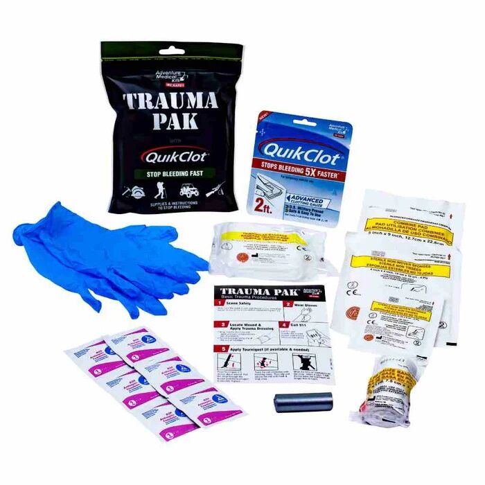 Adventure Medical Kits Trauma Pak First Aid Kit With QuikClot