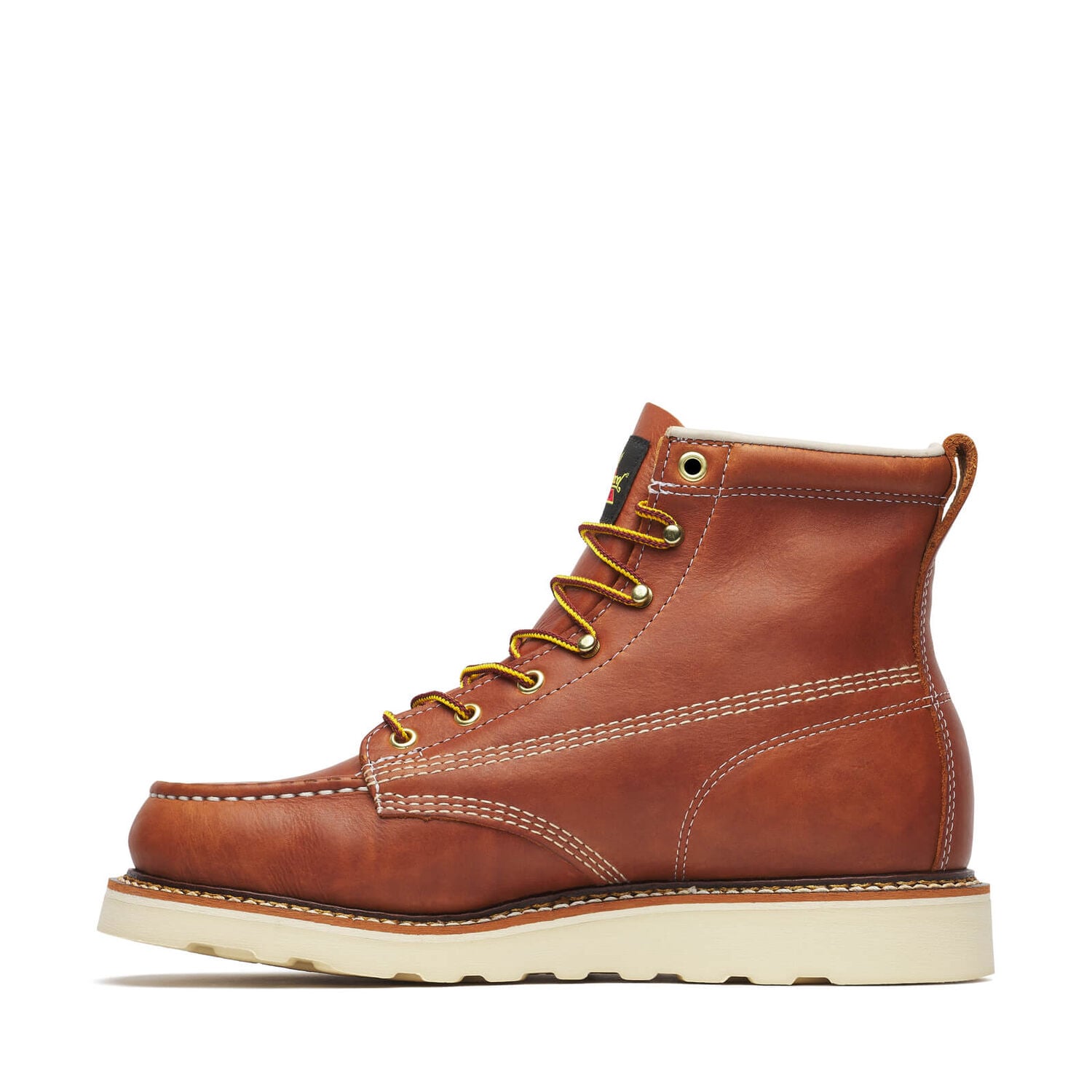 Thorogood Men's American Heritage 6-In Moc Toe MAXWear Wedge Boots in Tobacco