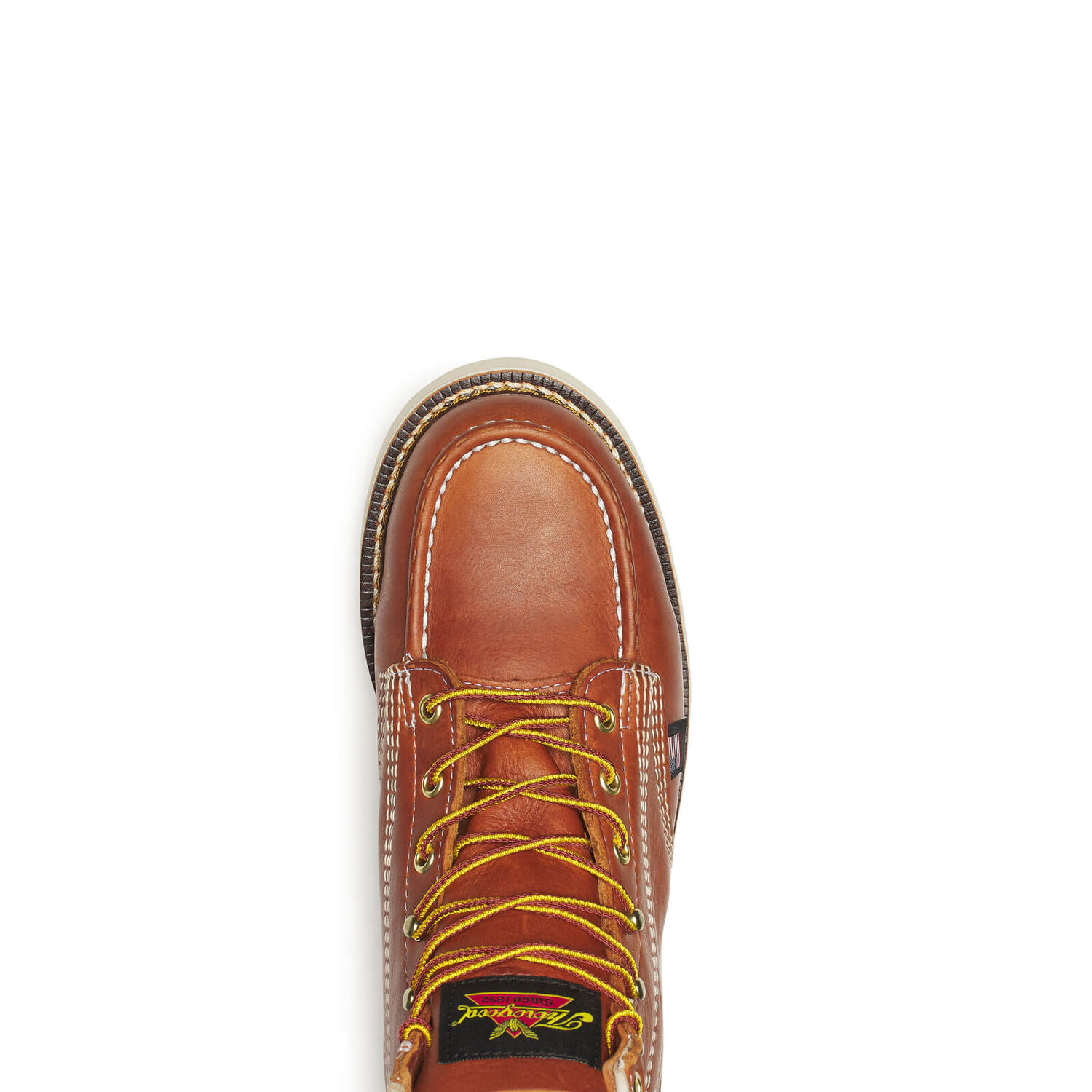 Thorogood Men's American Heritage 6-In Moc Toe MAXWear Wedge Boots in Tobacco