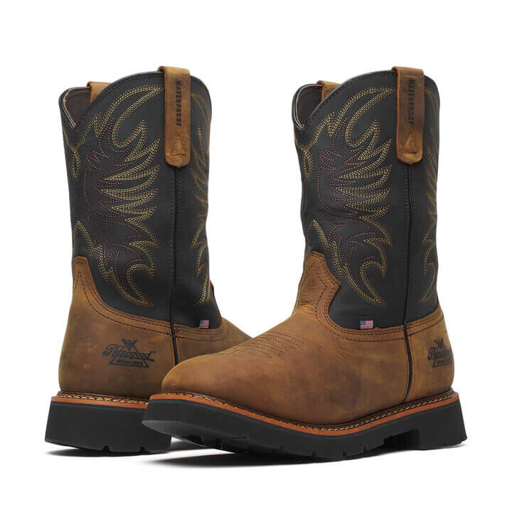 Thorogood Men's Square Toe Wellington Waterproof 11-In Non-Safety Toe Boots