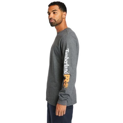 Timberland Pro Men's Logo Sleeve Base Plate Wicking T-Shirt