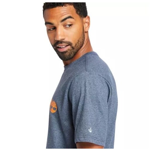 Men's Timberland Pro® Short Sleeve Base Plate Wicking Logo T-Shirt