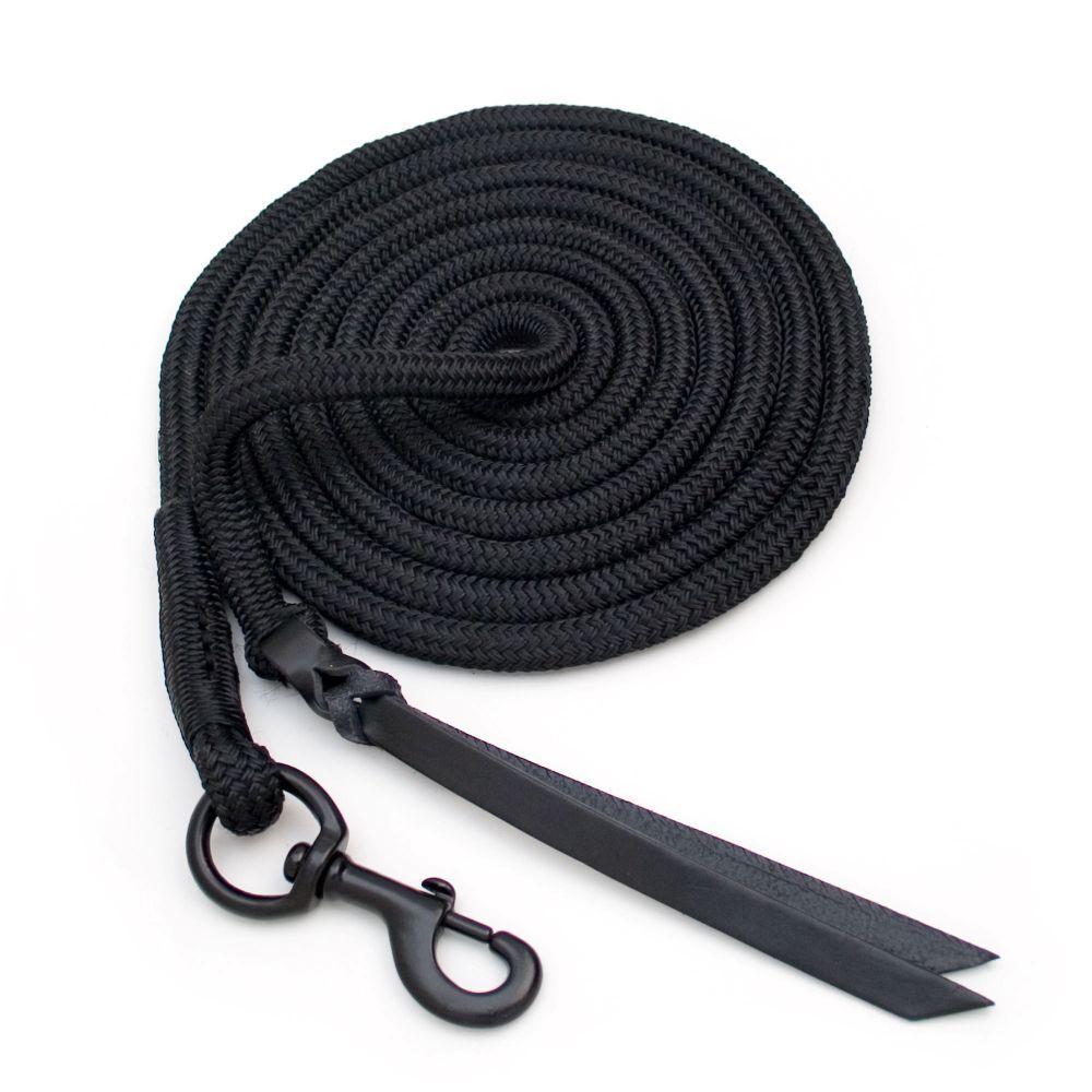 Blocker Ranch Black Training Lead Rope, 12-Ft