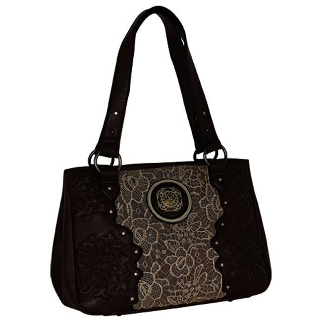 Justin Women's Lace Panel Satchel