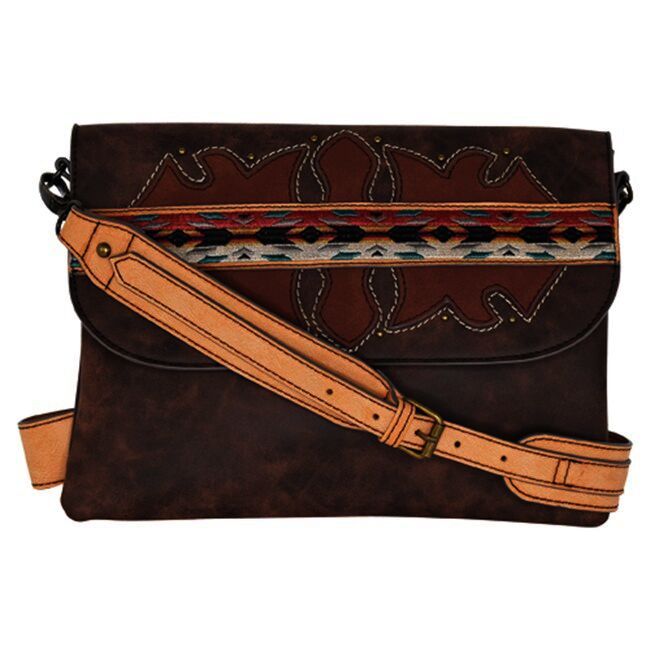 Tony Lama Women's Large Crossbody Bag With Southwest Embroidery
