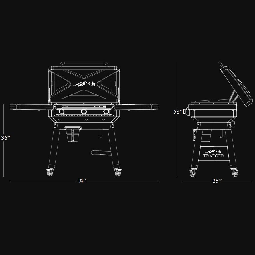 Traeger Flatrock 3-Burner Propane Griddle
