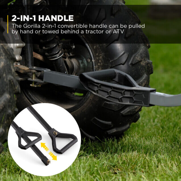 Gorilla Carts 7-Cu Ft Heavy Duty Poly Dump Cart