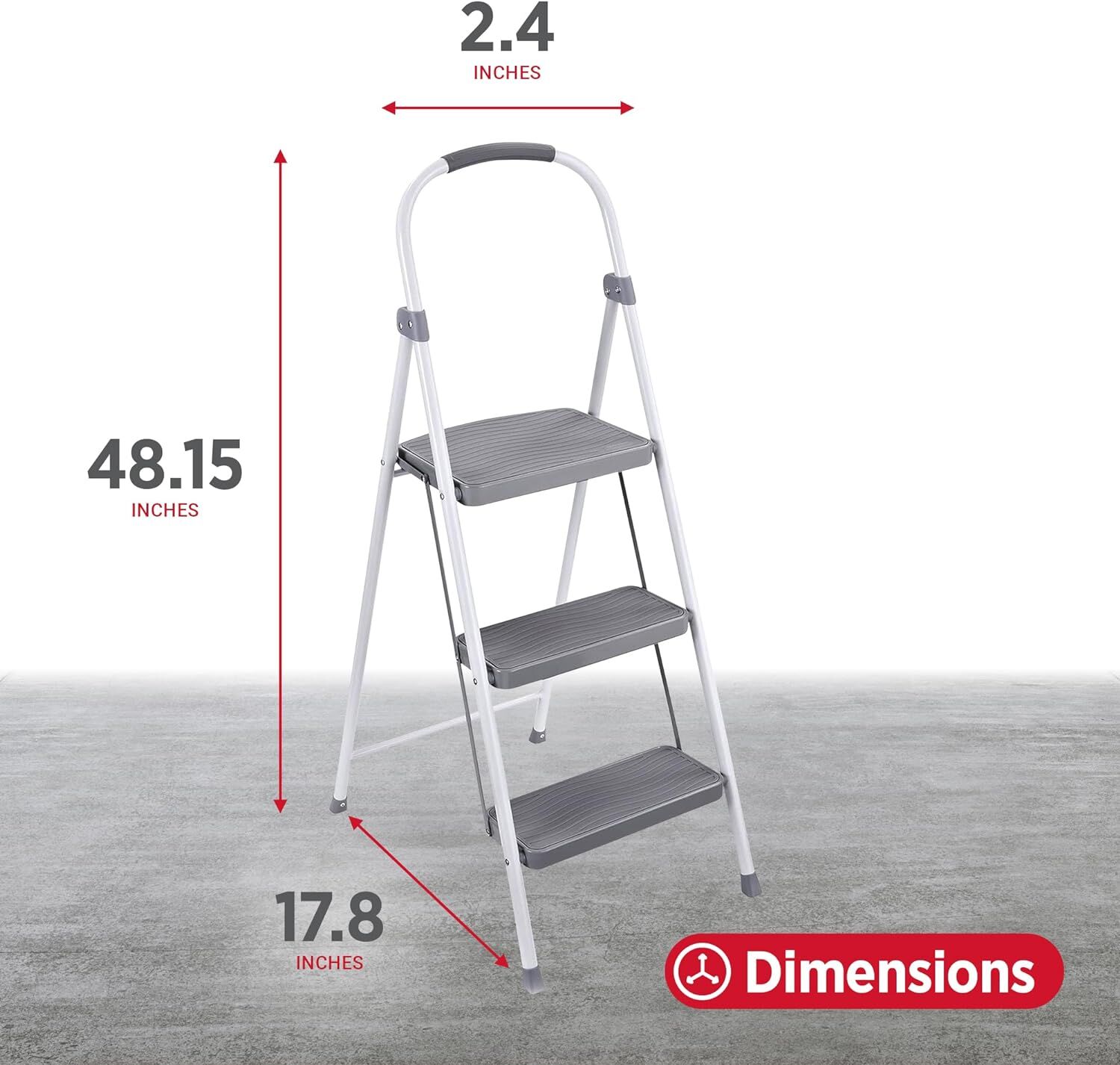 Rubbermaid 3 Step Folding Step Stool