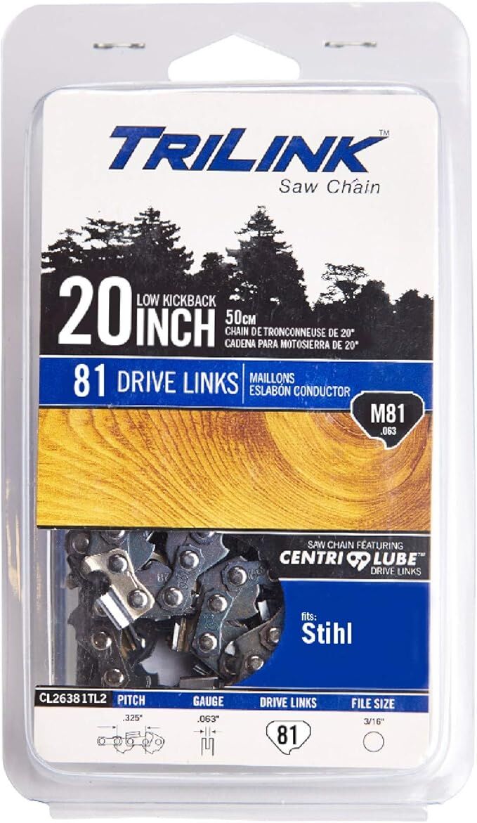 Trilink Saw Chain .325-In Pitch, .063-In Gauge, 81 Drive Links