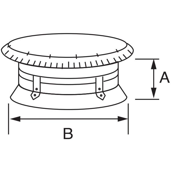 Security Chimneys Secure Temp ASHT Vertical Cap, 6-In