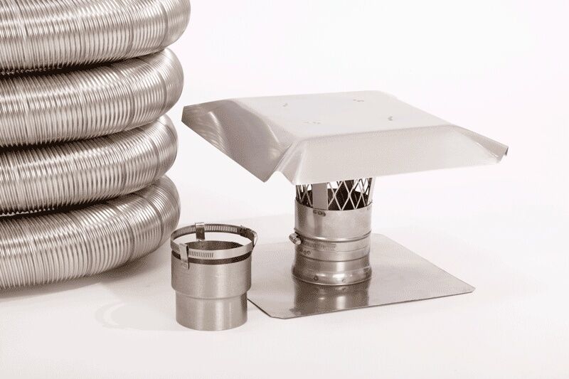 National Chimney M-Flex Basic Liner Kit, 4-In x 25-Ft