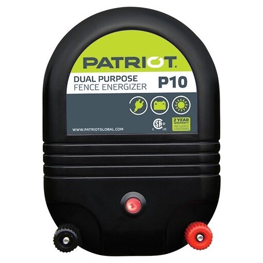 Patriot Dual Purpose Electric Fence Energizer, 1.0 Joule