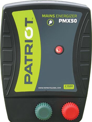 Patriot PMX50 Electric Fence Energizer, 0.50 Joule
