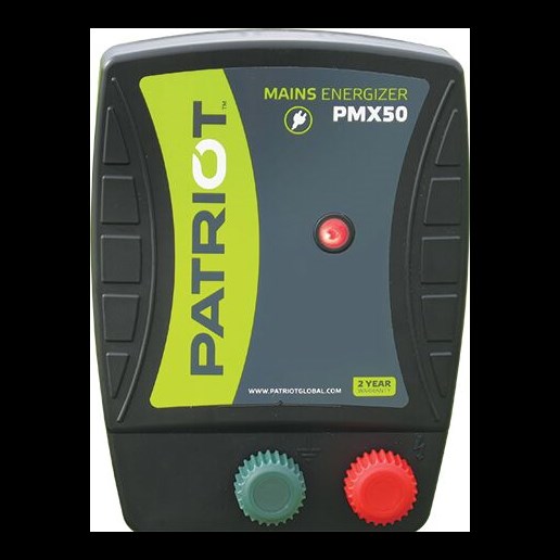 Patriot PMX50 Electric Fence Energizer, 0.50 Joule