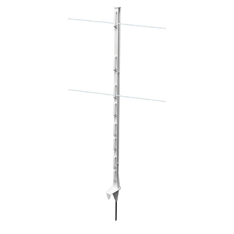 Patriot Sentinel Heavy-Duty Tread-In Post, White, 49 in.