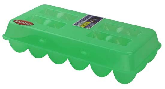 12-Egg Washable Tray in Green
