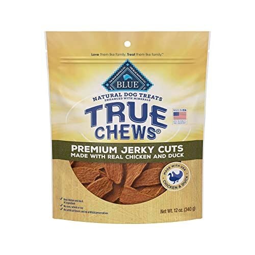 Blue Buffalo True Chews Premium Real Duck Jerky Cuts Dog Treats, 12 oz.