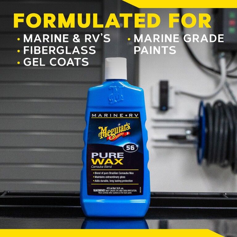 Meguiar's M56 Marine/RV Carnauba Blend Pure Wax, 16-Oz