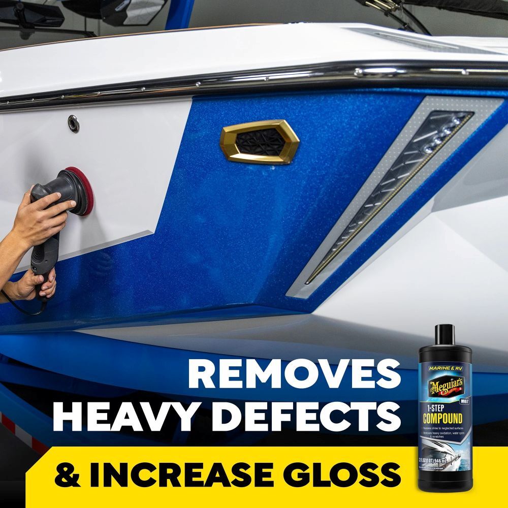 Meguiar's M67 Marine/RV One Step Compound, 32-Oz