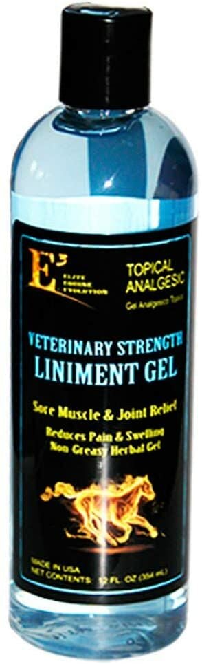 E3 Elite Liniment Gel For Pets, 12 Oz.