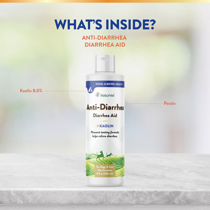 NaturVet Anti-Diarrhea Liquid Supplement, 8-Oz