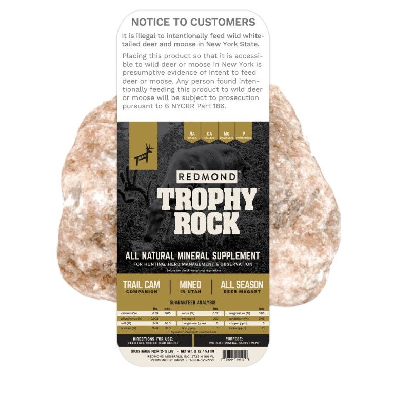Redmond Trophy Rock Deer Mineral, 12-Lb