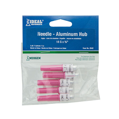 Ideal Aluminum Hub Needle - Retail Pack