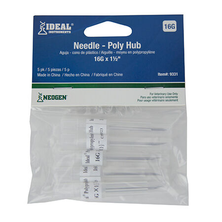 Ideal Polypropylene Hub Needle - Retail Pack