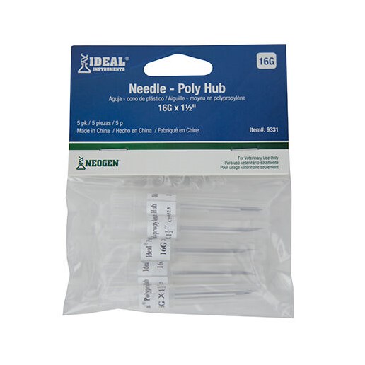 Ideal® Polypropylene Hub Needle - Retail Pack