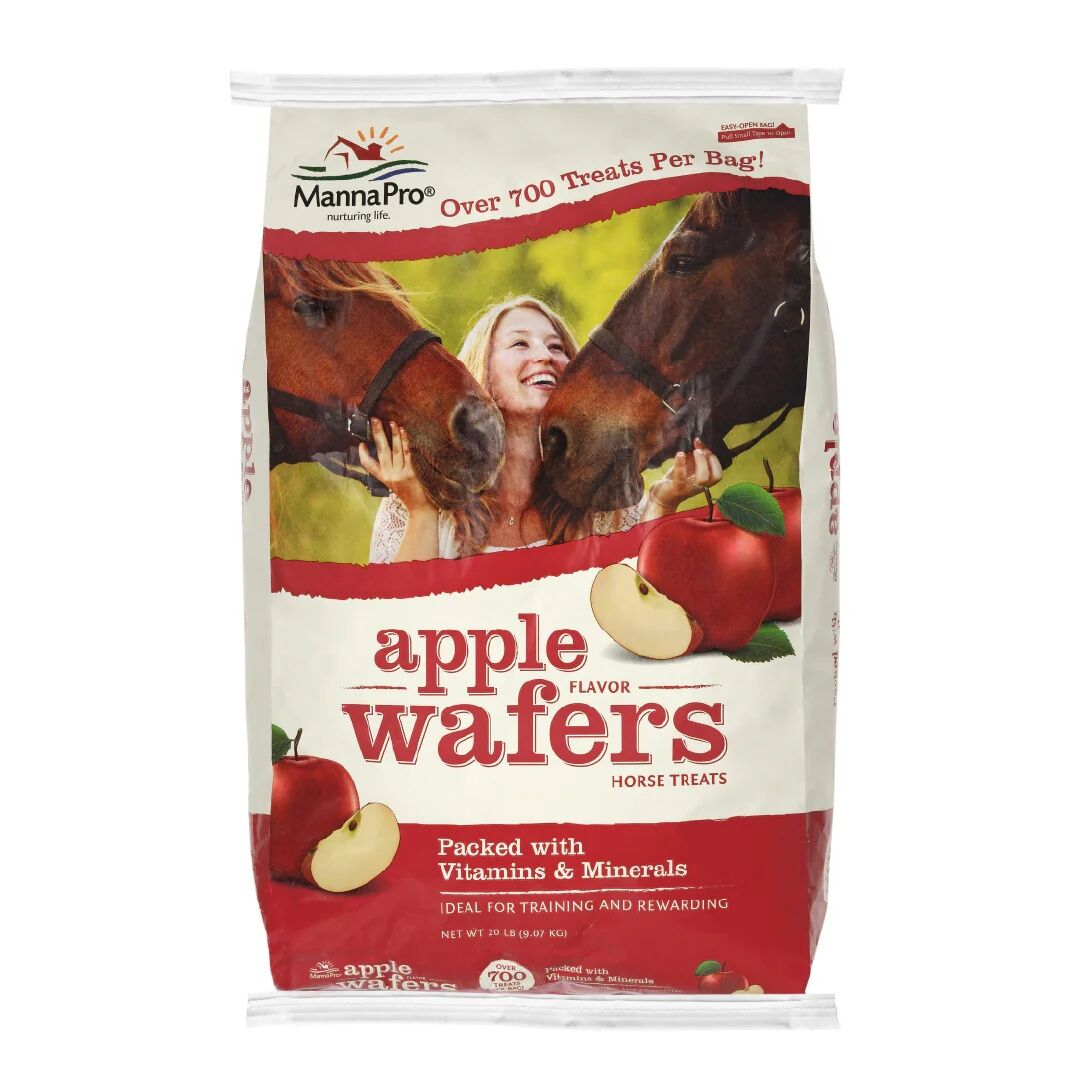 Manna Pro Apple Wafer Horse Treats, 20-Lb