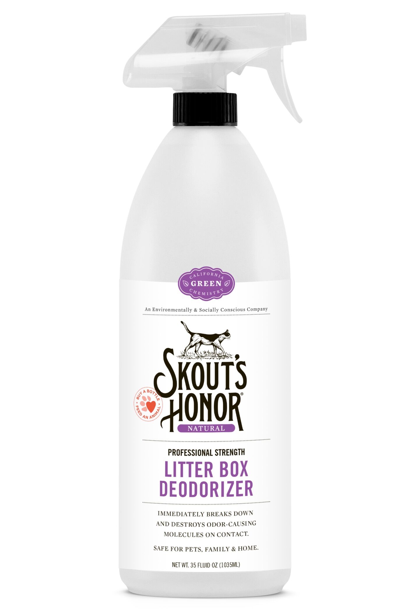 Skout's Honor Litter Box Deodorizer, 35-Oz