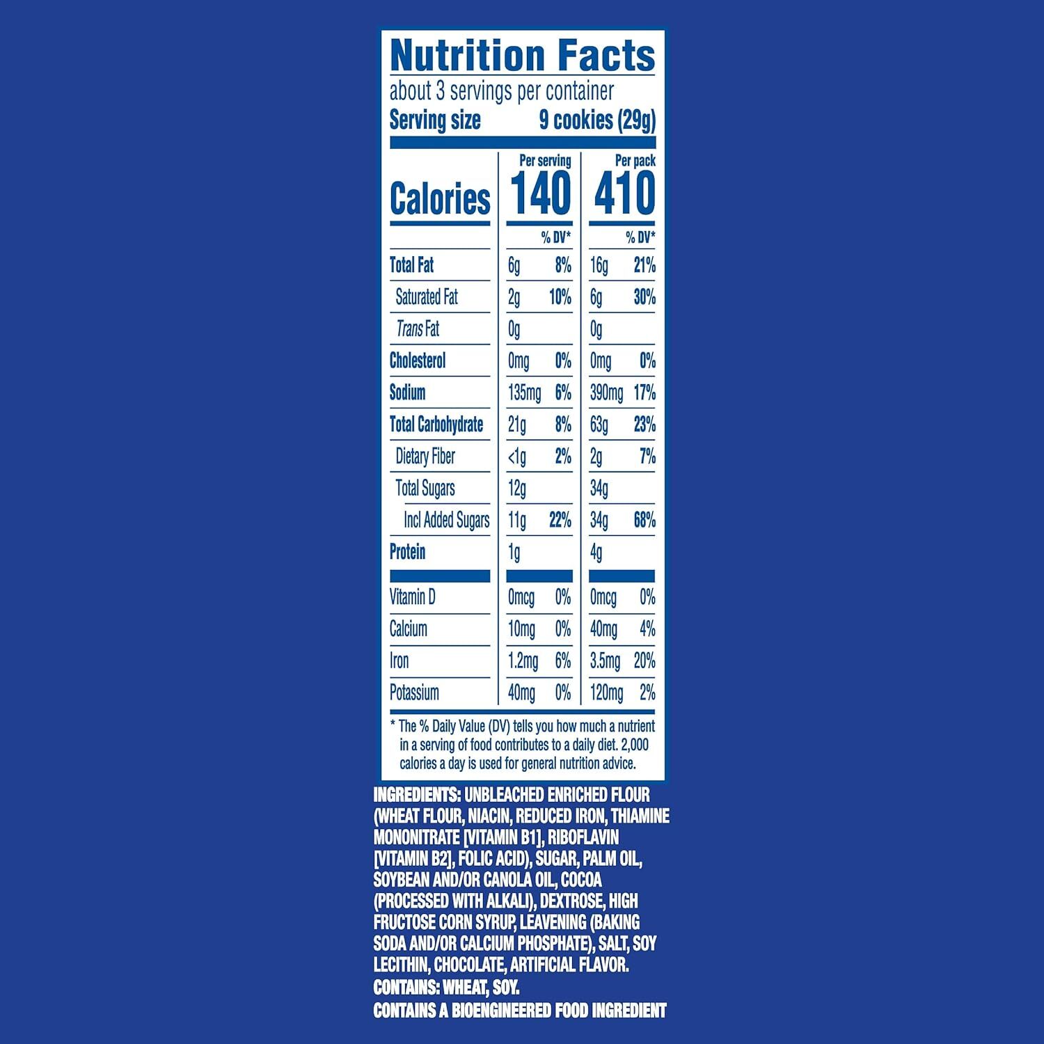 OREO Minis Chocolate Sandwich Cookies, 3-Oz